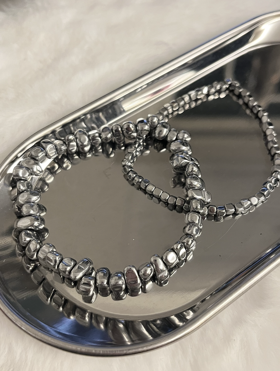 Silver Beads Bracelet (2 Types)