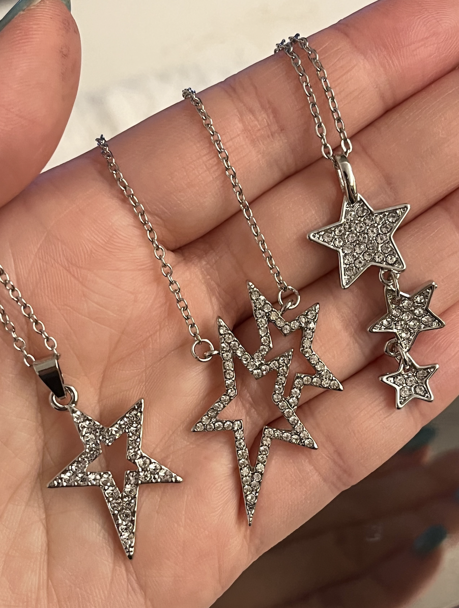 Cubic Star Necklace (3 Types)