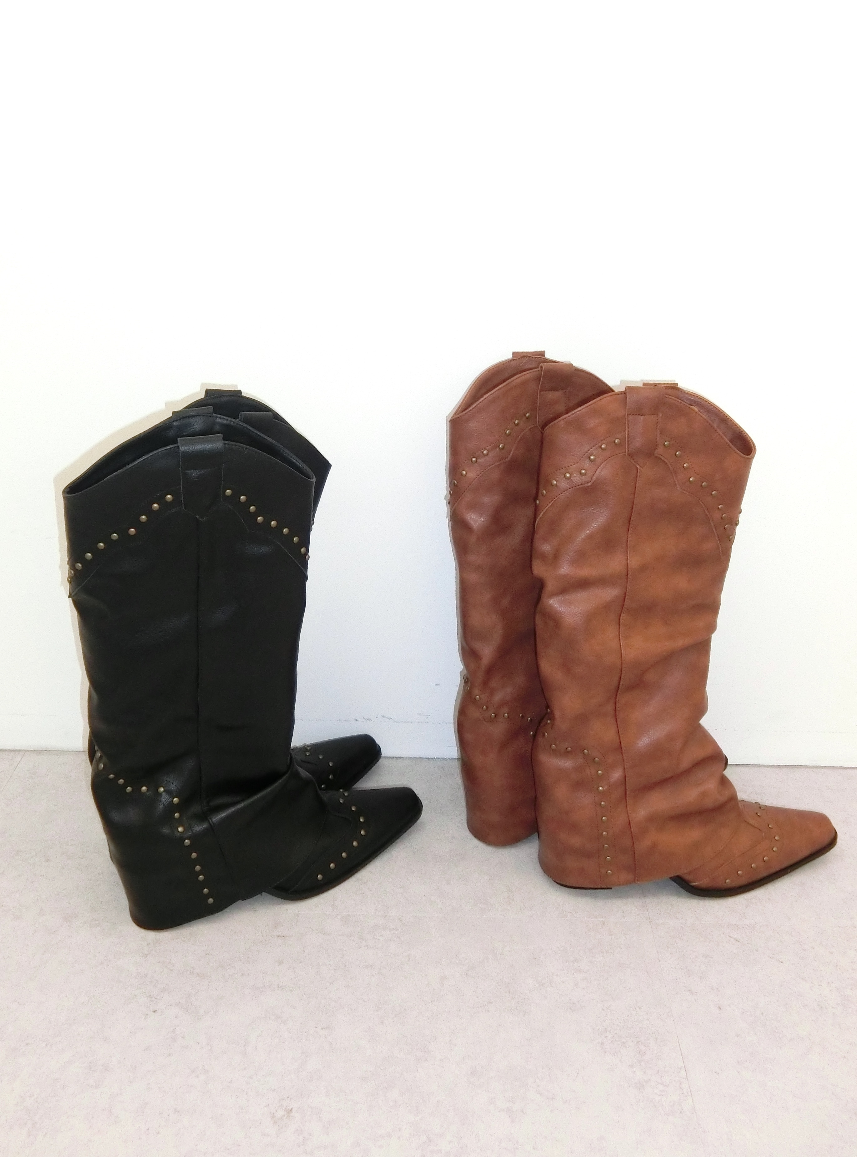 Western Stud Boots (2 colors)